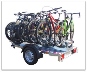 Remolque para bicicletas para 9 bicicletas | homologado EU
