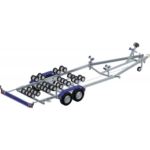 Tráiler para barcos G2702M19 3500 kg eje tándem | homologado EU